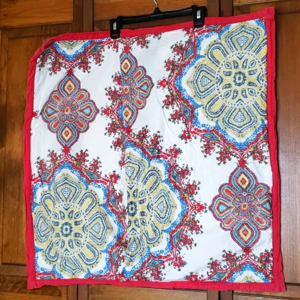 Pottery Barn ADINA Medallions Quilted Euro Pillow Sham